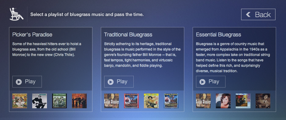 songza bluegrass